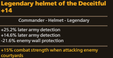 Late detect commander helmet